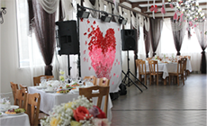 Свадебный банкет «Розовое сердце» в кафе «Вертикаль»